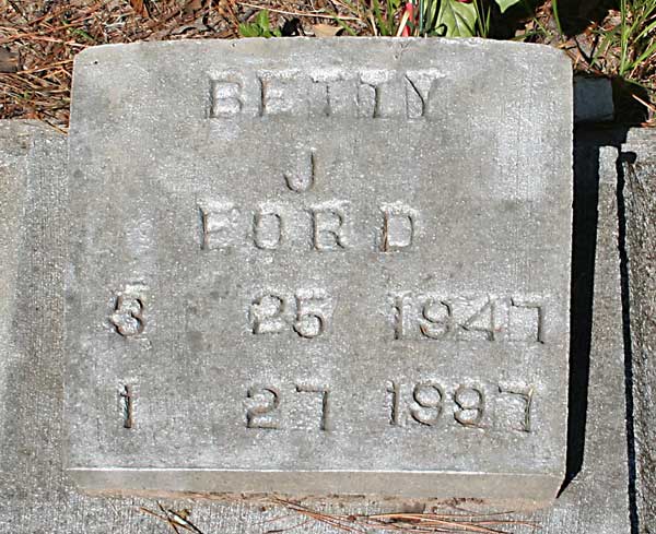 Betty J. Ford Gravestone Photo