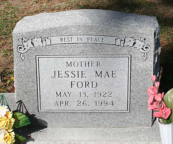 Jessie Mae Ford Gravestone Photo