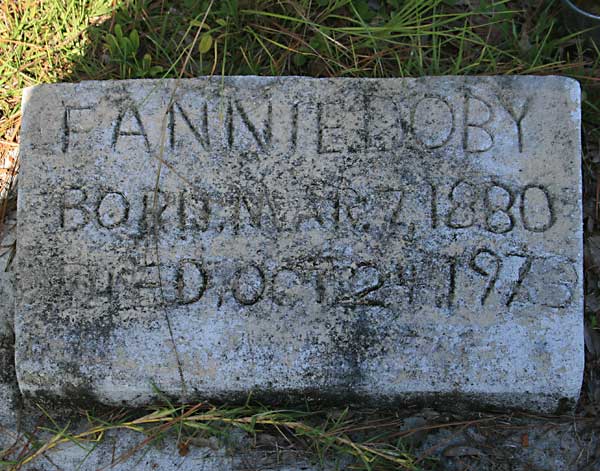 Fannie Doby Gravestone Photo