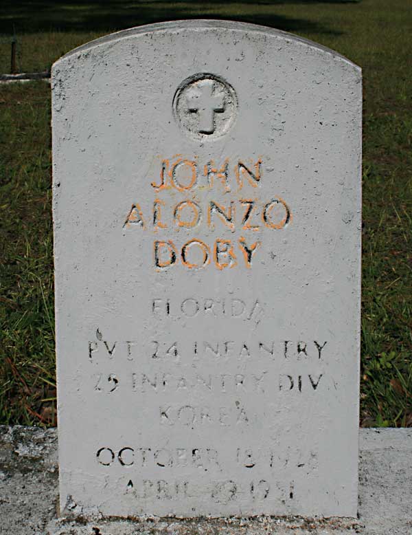 John Alonzo Doby Gravestone Photo
