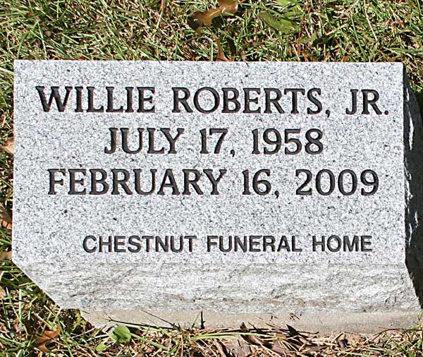 Willie Roberts Gravestone Photo