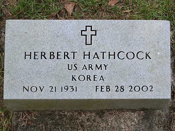 Herbert Hathcock Gravestone Photo