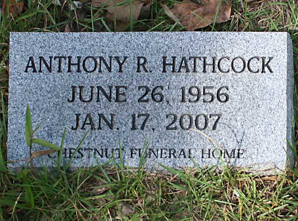 Anthony R. Hathcock Gravestone Photo