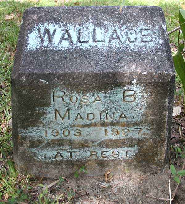 Rosa B. Madina Wallace Gravestone Photo
