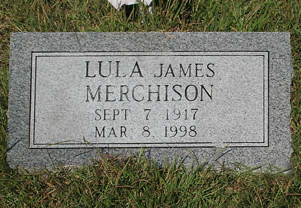 Lula James Merchison Gravestone Photo