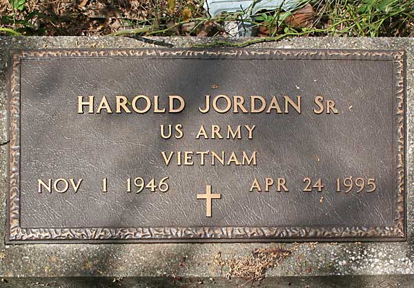 Harold Jordan Gravestone Photo