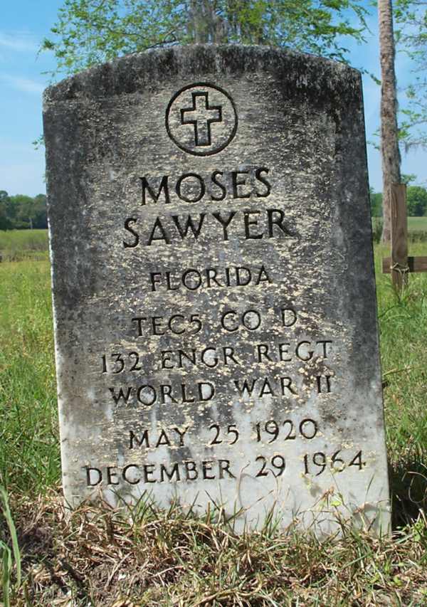 Moses Sawyer Gravestone Photo