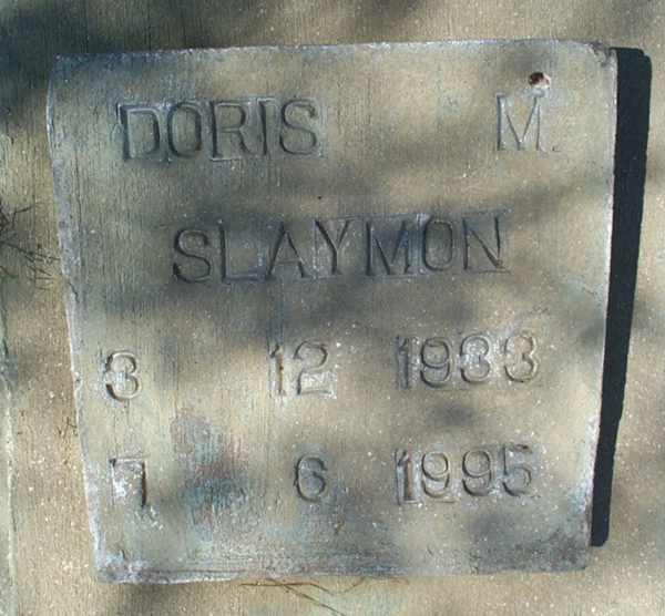 Doris M. Slaymon Gravestone Photo