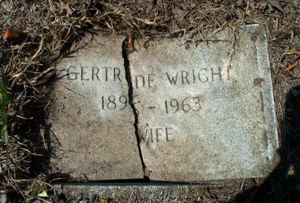 Gertrude Wright Gravestone Photo