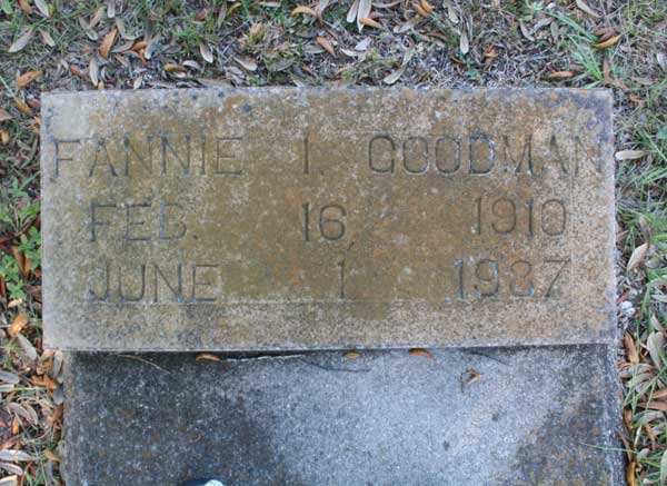 Fannie I. Goodman Gravestone Photo