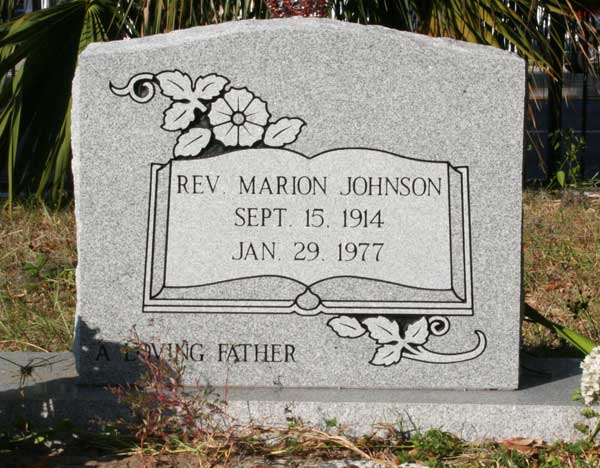 Marion Johnson Gravestone Photo