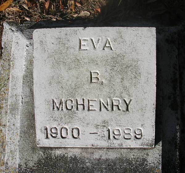 Eva B. McHenry Gravestone Photo