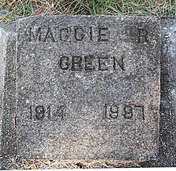 Maggie R. Green Gravestone Photo