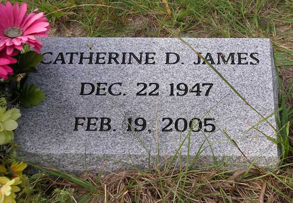Catherine D. James Gravestone Photo