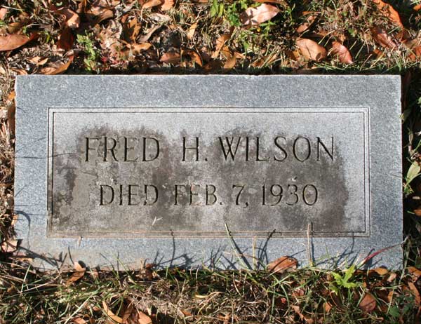 Fred H. Wilson Gravestone Photo