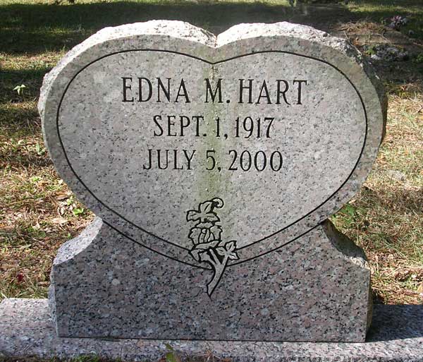Edna M. Hart Gravestone Photo