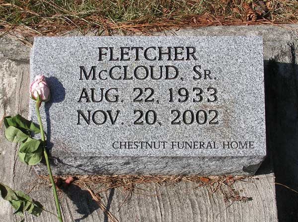 Fletcher McCloud Gravestone Photo