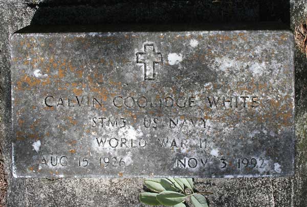 Calvin Coolidge White Gravestone Photo