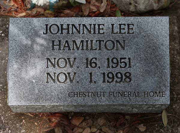 Johnnie Lee Hamilton Gravestone Photo