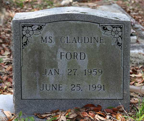 Claudine Ford Gravestone Photo