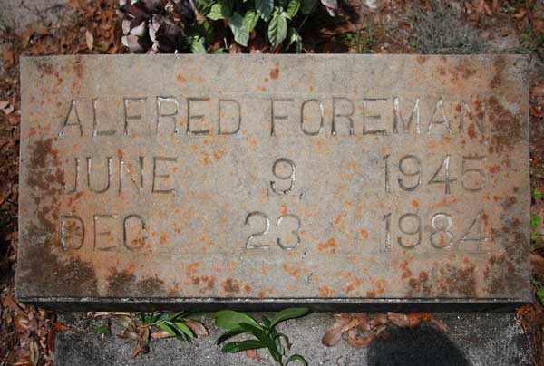 Alfred Foreman Gravestone Photo