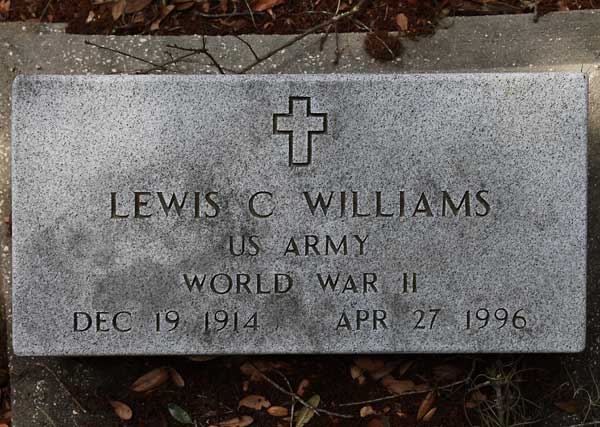 Lewis C. Williams Gravestone Photo