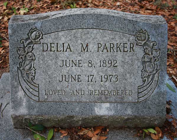 Delia M. Parker Gravestone Photo