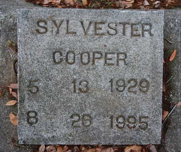 Sylvester Cooper Gravestone Photo