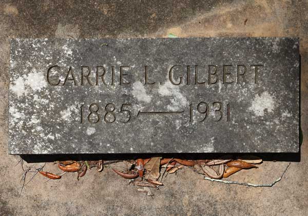 Carrie L. Gilbert Gravestone Photo