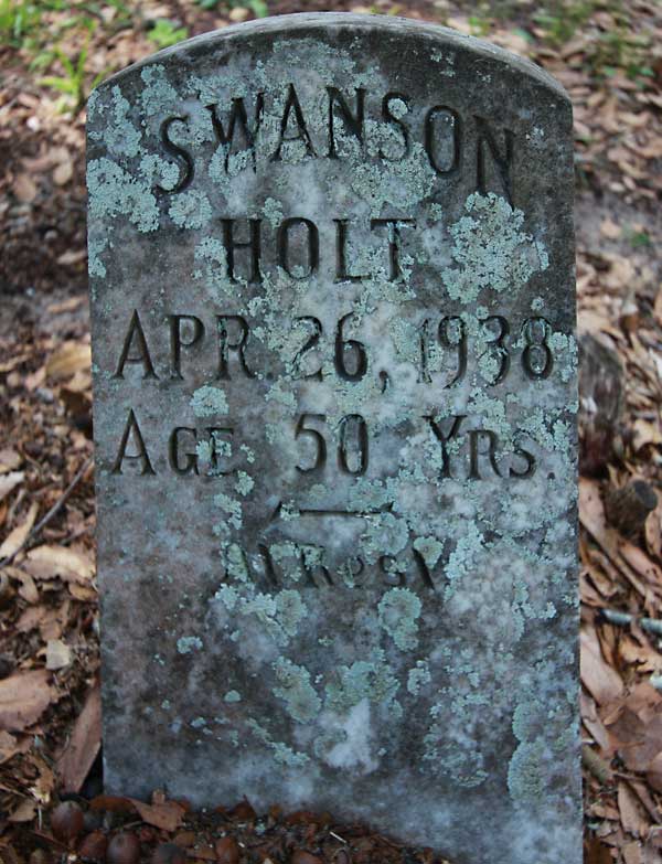 Swanson Holt Gravestone Photo
