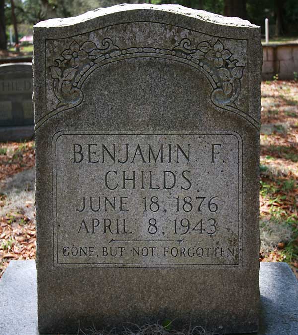 Benjamin F. Childs Gravestone Photo