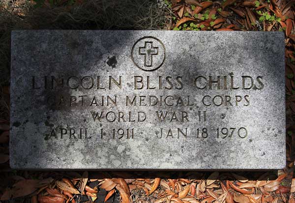 Lincoln Bliss Childs Gravestone Photo
