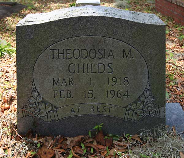 Theodosia M. Childs Gravestone Photo