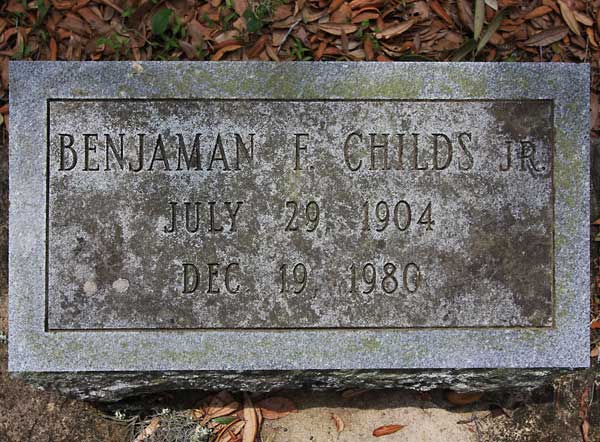 Benjamin F. Childs Gravestone Photo