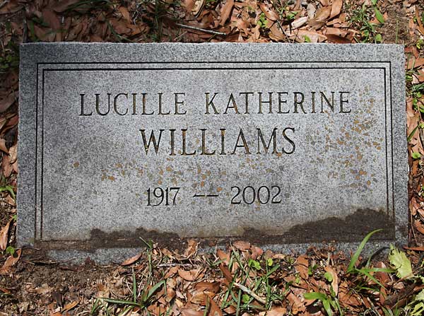 Lucille Katherine Williams Gravestone Photo