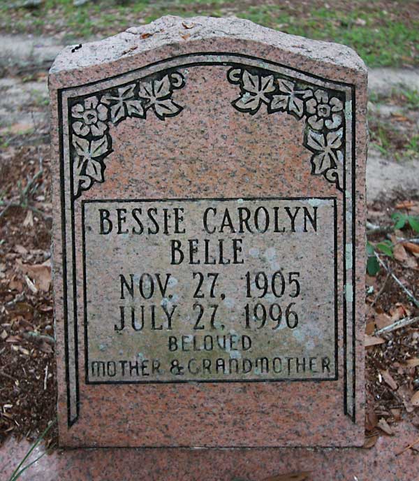 Bessie Carolyn Belle Gravestone Photo