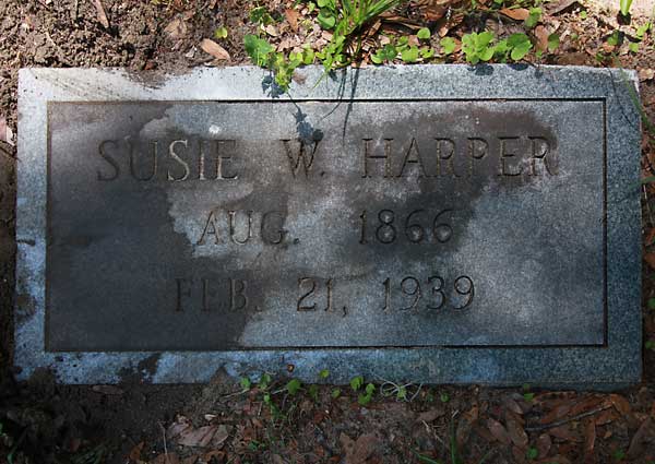 Susie W. Harper Gravestone Photo