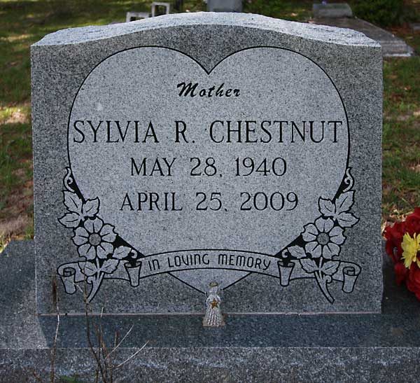 Sylvia R. Chestnut Gravestone Photo