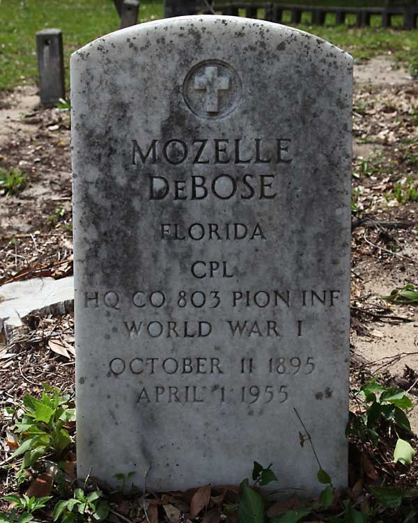 Mozelle DeBose Gravestone Photo