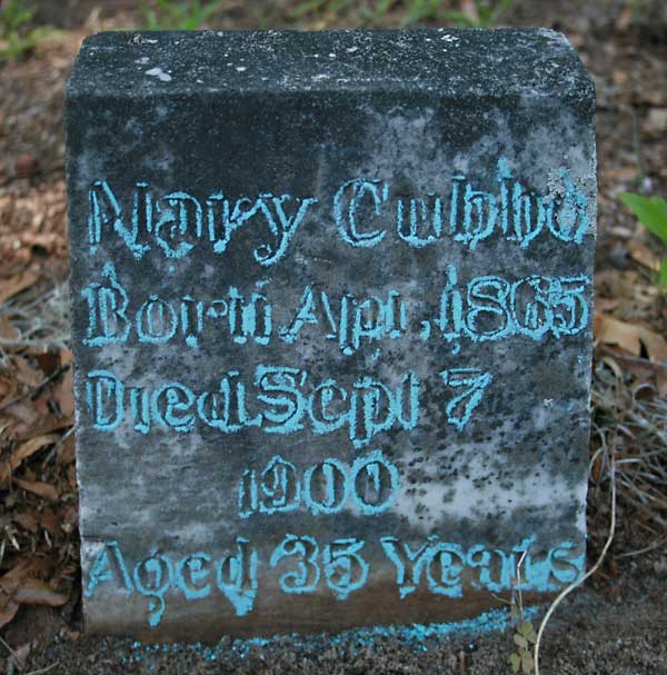 Mary Cubbo Gravestone Photo