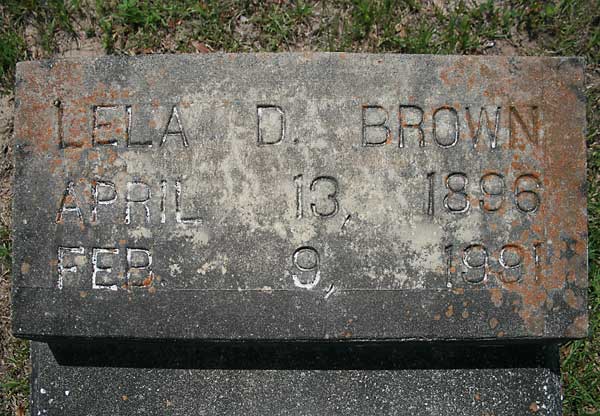 Lela D. Brown Gravestone Photo