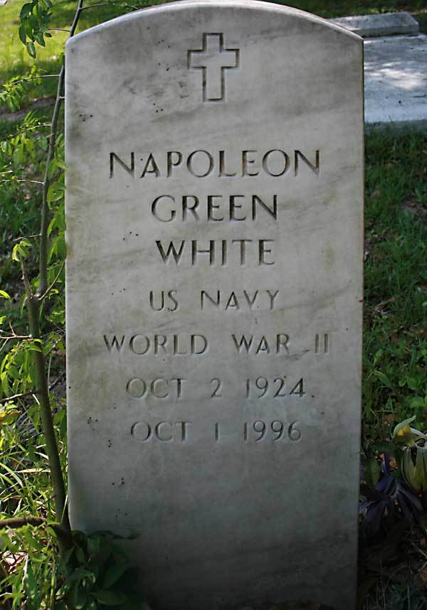 Napoleon Green White Gravestone Photo