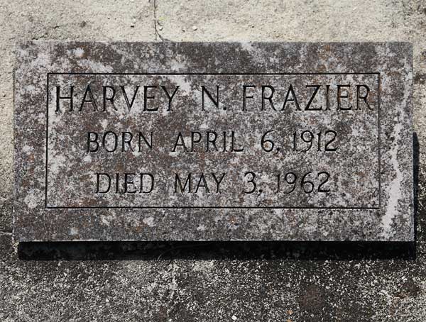 Harvey N. Frazier Gravestone Photo