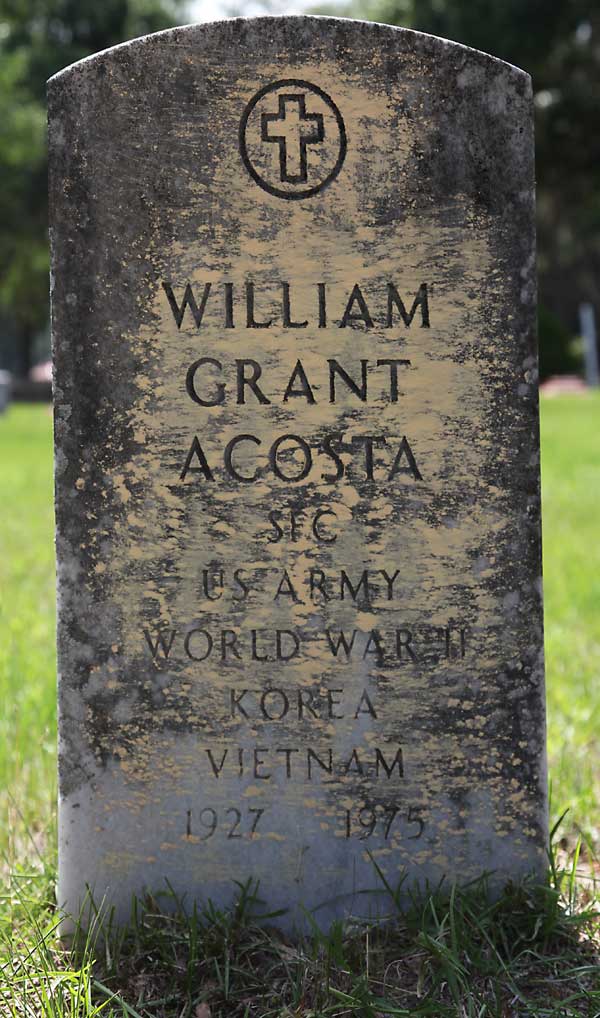 William Grant Acosta Gravestone Photo