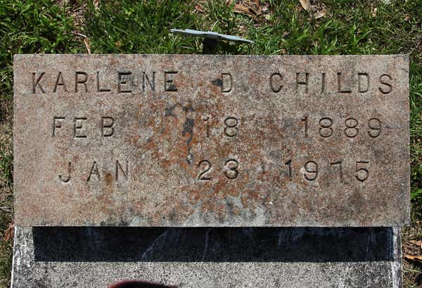 Karlene D. Childs Gravestone Photo