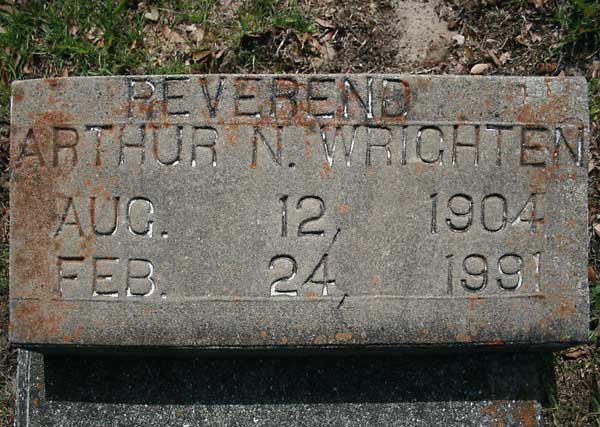 Reverend Arthur N. Wrighten Gravestone Photo