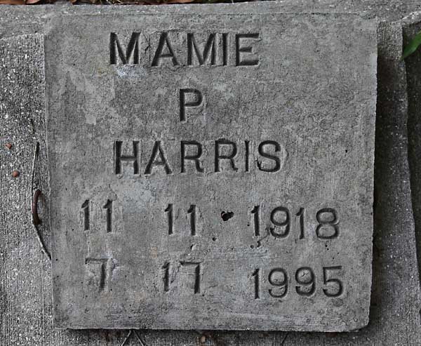 Mamie P. Harris Gravestone Photo