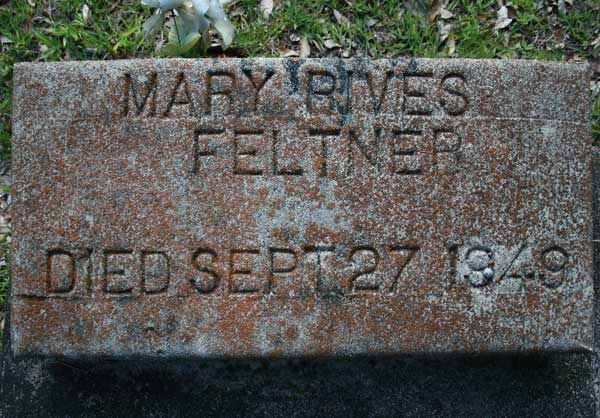 Mary Rives Feltner Gravestone Photo