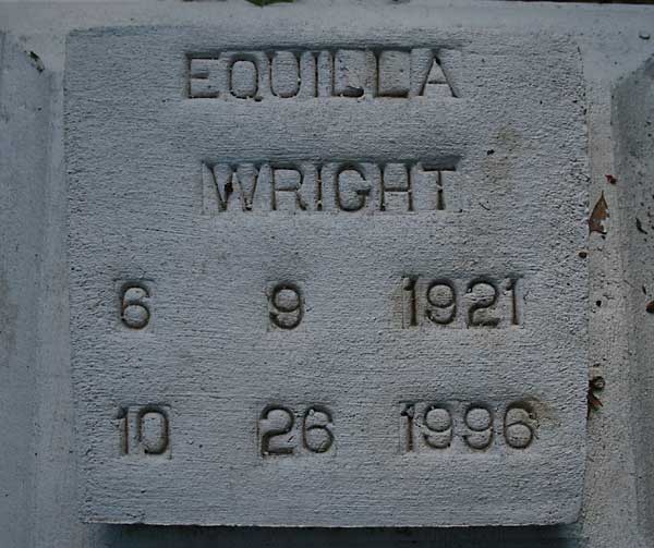 Equila Wright Gravestone Photo