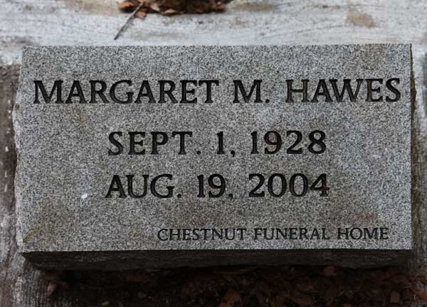 Margaret M. Hawes Gravestone Photo